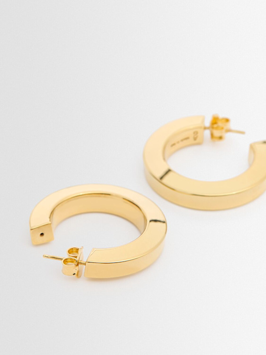 Annagreta: Medium Marina hoop earrings - Gold - women_1 | Luisa Via Roma