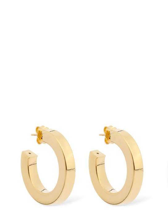 Annagreta: Medium Marina hoop earrings - Gold - women_0 | Luisa Via Roma