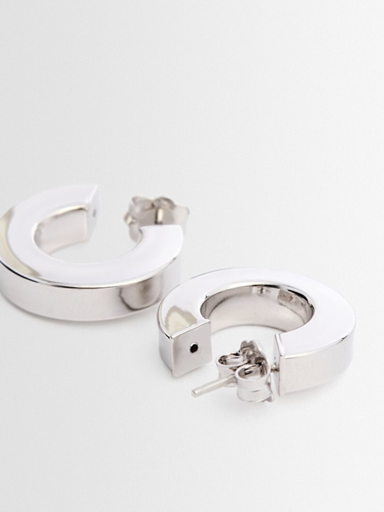 Annagreta: Small Marina hoop earrings - Silver - women_1 | Luisa Via Roma