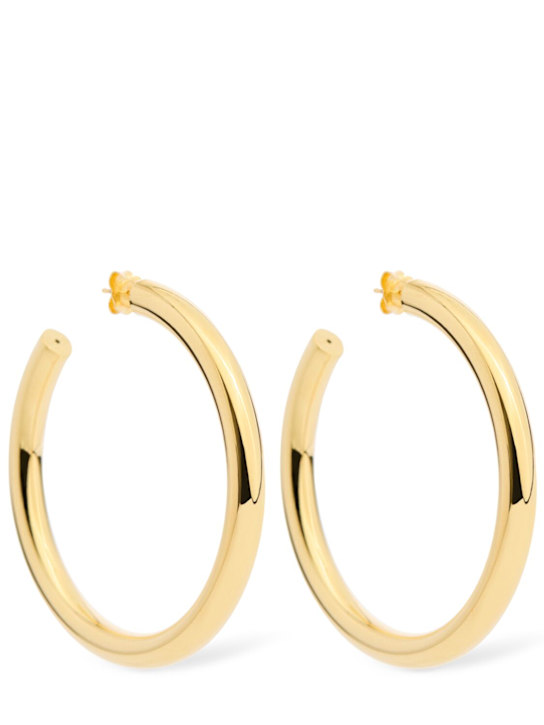Annagreta: Large Birgit hoop earrings - Gold - women_0 | Luisa Via Roma