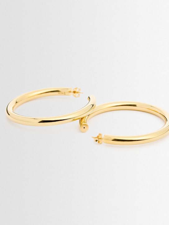 Annagreta: Large Birgit hoop earrings - Gold - women_1 | Luisa Via Roma