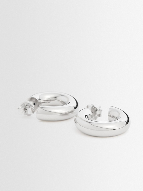 Annagreta: Small Birgit hoop earrings - Silver - women_1 | Luisa Via Roma