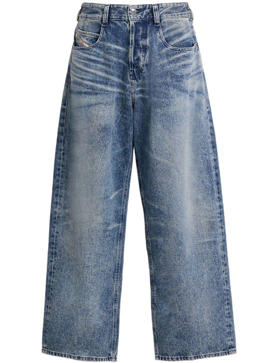 Diesel: 1997 loose cotton blend denim jeans - Blue - men_0 | Luisa Via Roma
