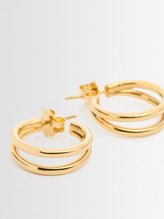 Annagreta: Small Daria hoop earrings - Gold - women_1 | Luisa Via Roma