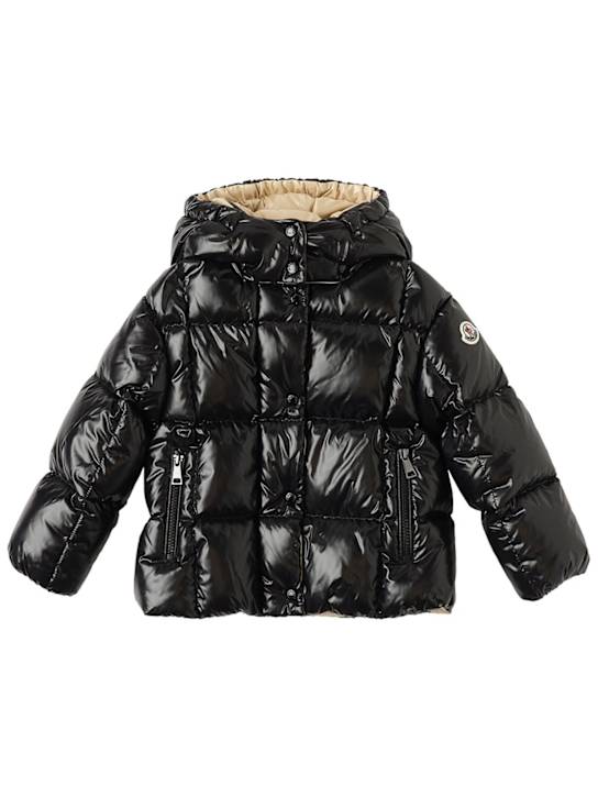 Moncler: Parana nylon down jacket - ブラック - kids-girls_0 | Luisa Via Roma