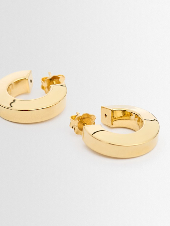 Annagreta: Small Marina hoop earrings - Gold - women_1 | Luisa Via Roma