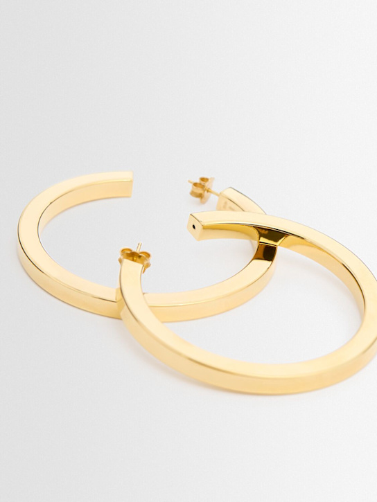 Annagreta: Large Marina hoop earrings - Gold - women_1 | Luisa Via Roma