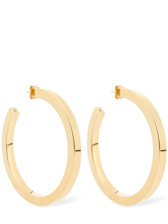 Annagreta: Large Marina hoop earrings - Gold - women_0 | Luisa Via Roma