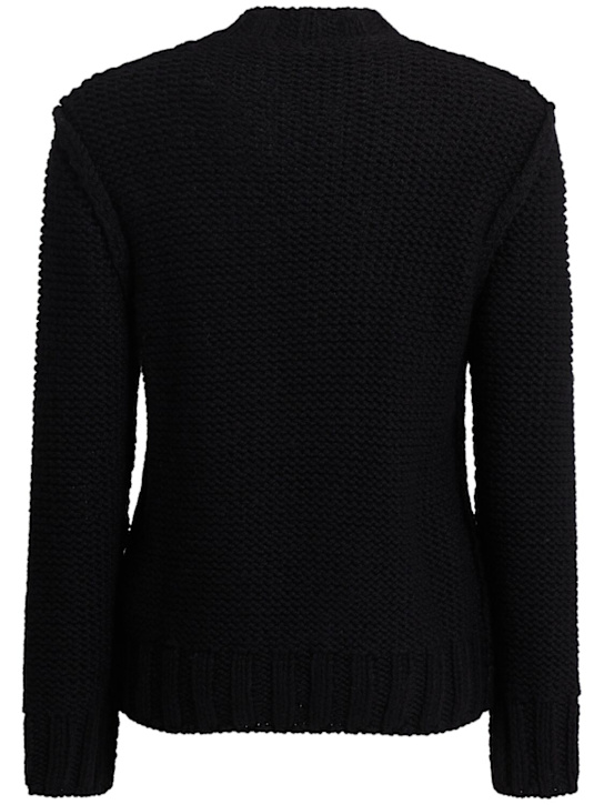 MM6 Maison Margiela: Wool crewneck sweater - men_1 | Luisa Via Roma