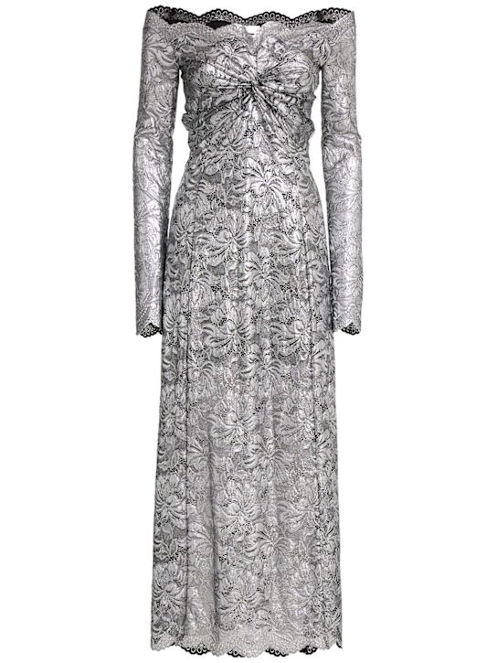 Rabanne: Vestido largo de encaje - women_0 | Luisa Via Roma