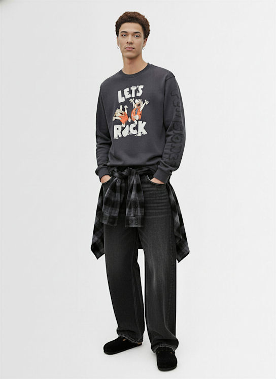 Lc23: The Flintstones l/s  cotton t-shirt - Dark Grey - men_1 | Luisa Via Roma