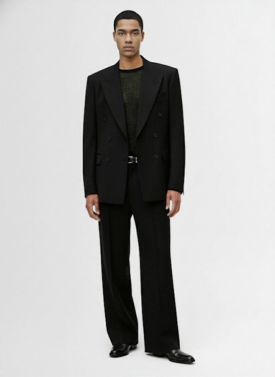 Tonywack: Tailored double breast twill jacket - men_1 | Luisa Via Roma