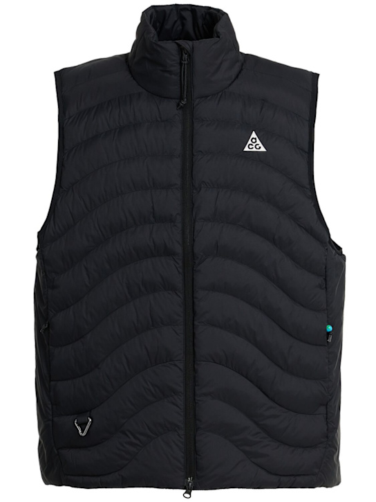 Nike: ACG Lava Flow puffer vest - Black/Black/Bla - men_0 | Luisa Via Roma