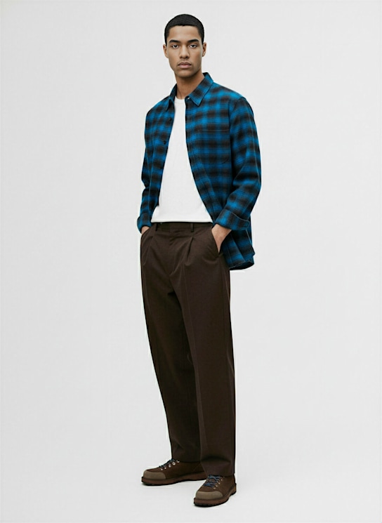 Lc23: Check cotton flannel shirt - men_1 | Luisa Via Roma
