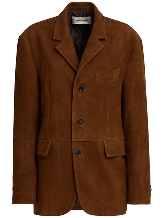 Tonywack: Tailored suede blazer - women_0 | Luisa Via Roma