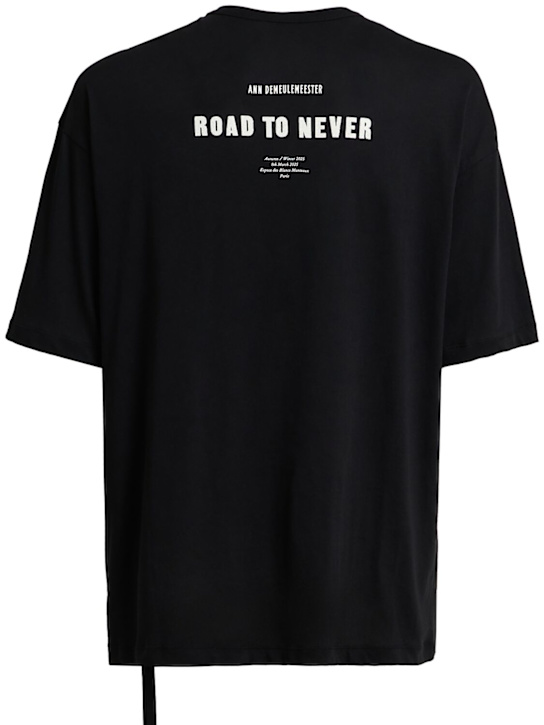 Ann Demeulemeester: Dieter high comfort fit t-shirt - Black - men_0 | Luisa Via Roma