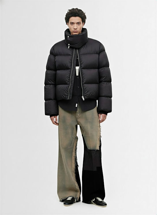 Rick Owens: Turtle nylon down jacket - Black - men_1 | Luisa Via Roma