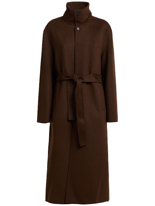 Tonywack: Wool blend coat - ブラウン - women_0 | Luisa Via Roma