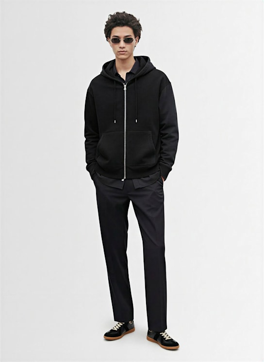 Our Legacy: Cotton sweatshirt hoodie - Black - men_1 | Luisa Via Roma