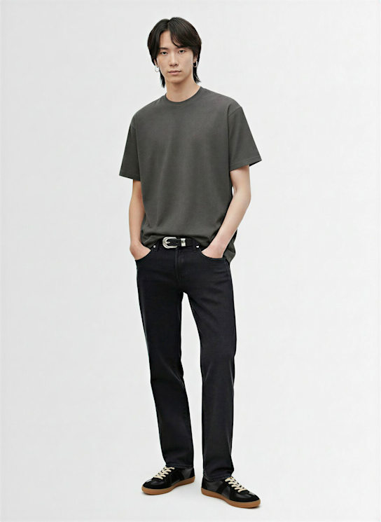 Our Legacy: Short sleeve cotton t-shirt - Grey - men_1 | Luisa Via Roma