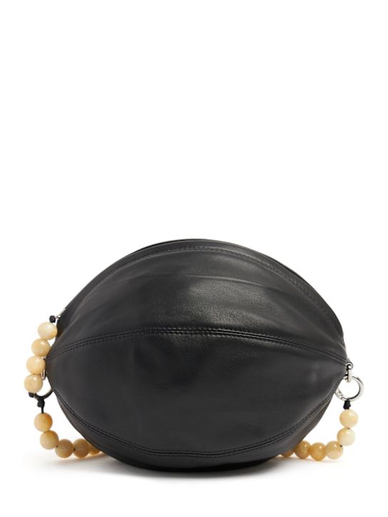 Lemaire: Balloon leather pouch - women_0 | Luisa Via Roma
