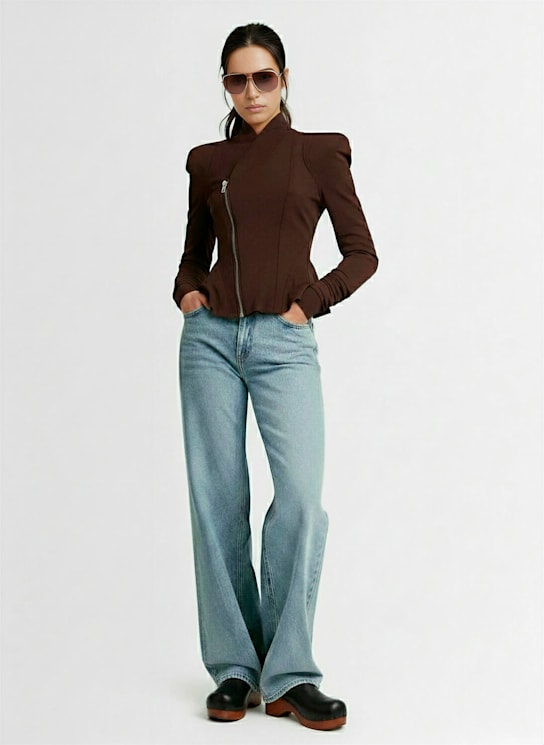 Rick Owens: Princess zip up jacket - women_1 | Luisa Via Roma