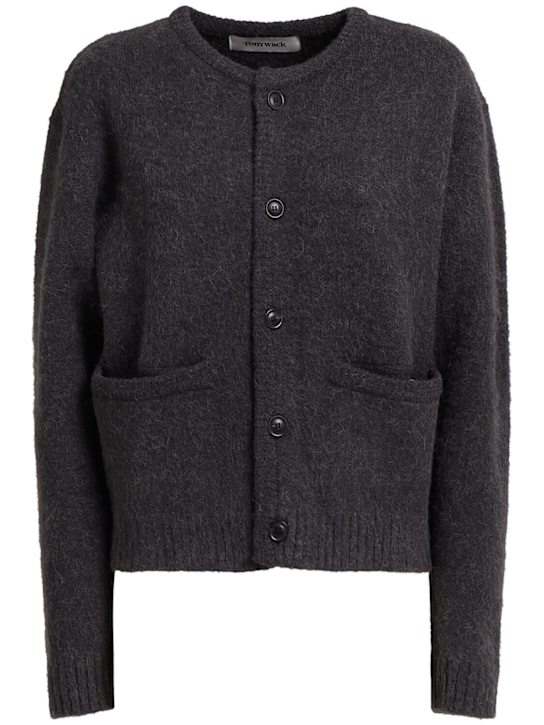 Tonywack: Jacquard knit acrylic blend jacket - women_0 | Luisa Via Roma