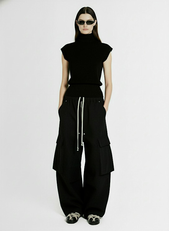 Rick Owens: Kurzärmeliges Top aus Strick - women_1 | Luisa Via Roma