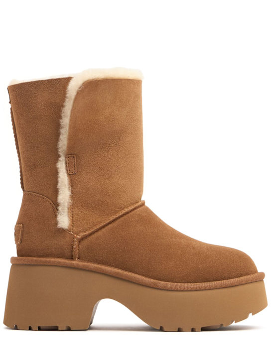 Ugg: Esmee leather & shearling boots - women_0 | Luisa Via Roma