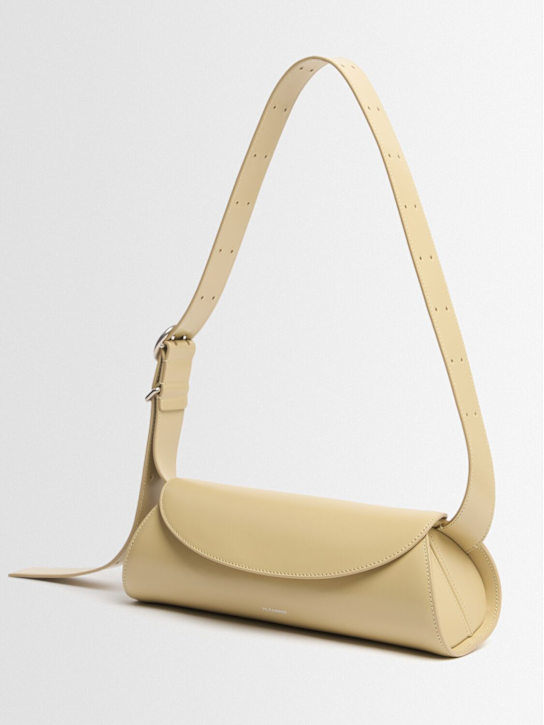 Jil Sander: Small Cannolo leather shoulder bag - women_1 | Luisa Via Roma