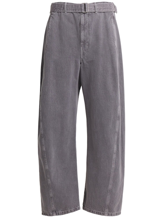 Lemaire: Twisted cotton pants - men_0 | Luisa Via Roma