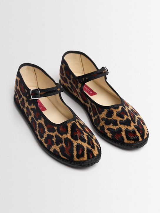 Vibi Venezia: LVR Exclusive 10mm Leopardato slippers - women_1 | Luisa Via Roma