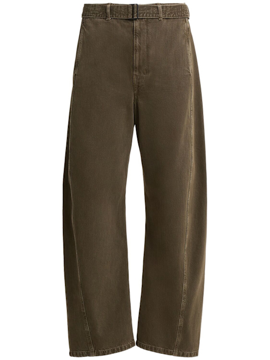 Lemaire: Twisted cotton pants - men_0 | Luisa Via Roma