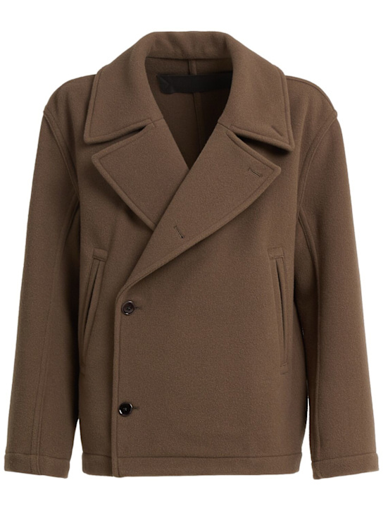 Lemaire: 羊毛短大衣 - men_0 | Luisa Via Roma