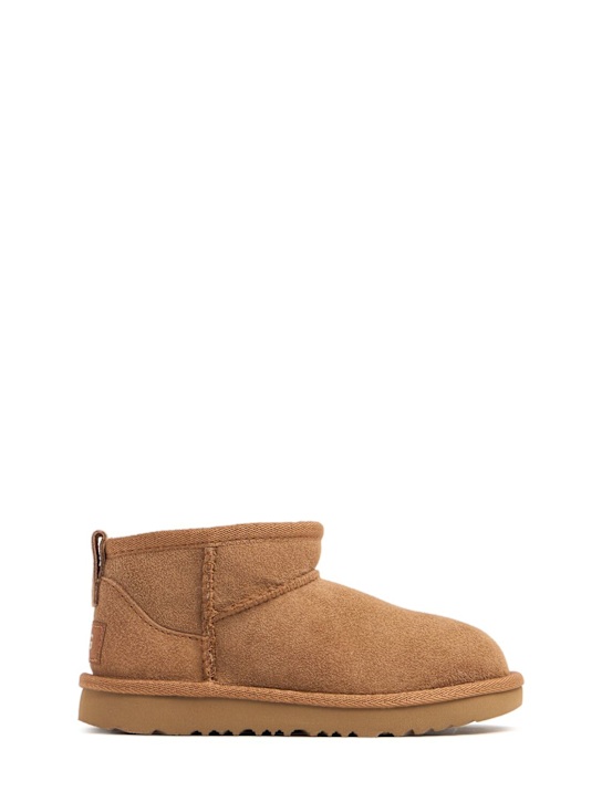 Ugg: Stivali Classic Ultra Mini in shearling - Marrone Chiaro - kids-girls_0 | Luisa Via Roma