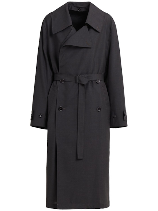 Lemaire: Wool blend trench coat - women_0 | Luisa Via Roma