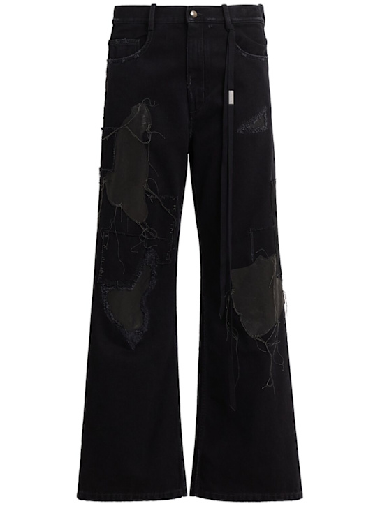 Ann Demeulemeester: Modest 5-pocket relaxed bootcut pants - men_0 | Luisa Via Roma