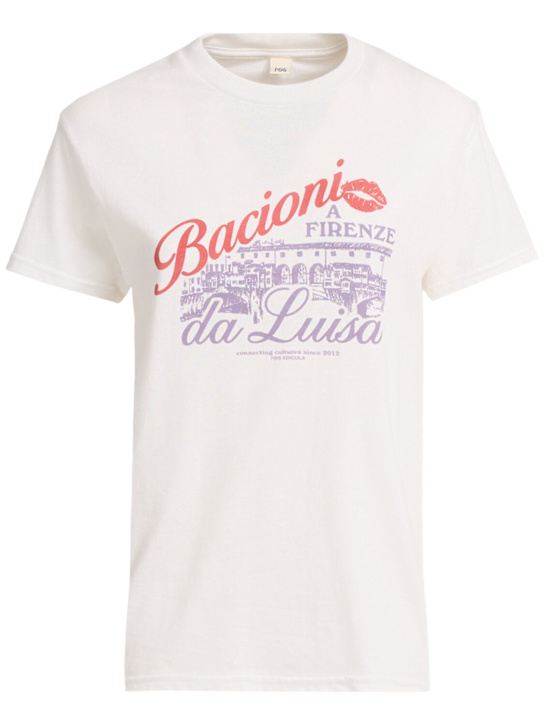 Nss Edicola: Bacioni da Luisa t-shirt - White - women_0 | Luisa Via Roma