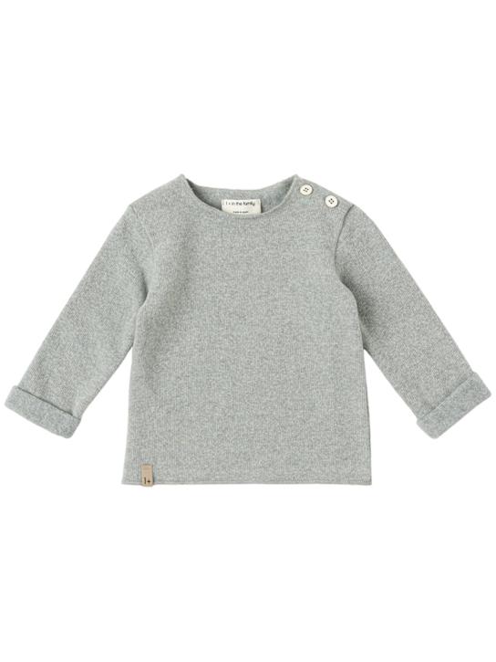 1 + IN THE FAMILY: Cotton blend jersey t-shirt - Wollweiß - kids-girls_0 | Luisa Via Roma