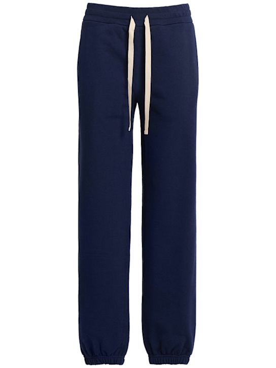 Jil Sander: Compact cotton terry sweatpants - women_0 | Luisa Via Roma