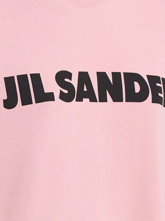 Jil Sander: Jil Sander logo cotton sweatshirt - women_1 | Luisa Via Roma