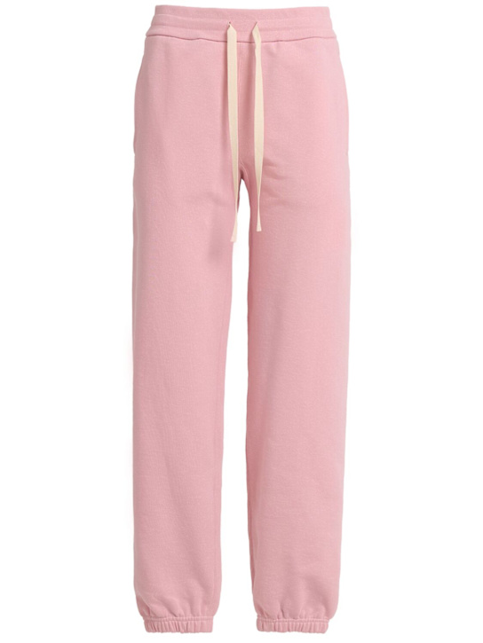 Jil Sander: Compact cotton terry sweatpants - women_0 | Luisa Via Roma