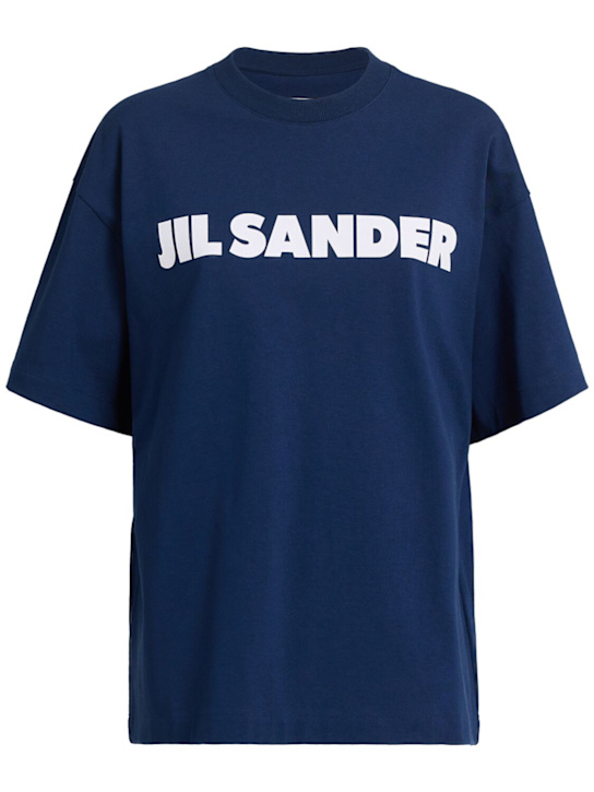 Jil Sander: T-Shirt mit Jil Sander-Logo - women_0 | Luisa Via Roma