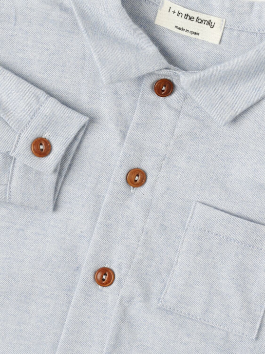 1 + IN THE FAMILY: Cotton blend shirt - Blue - kids-boys_1 | Luisa Via Roma