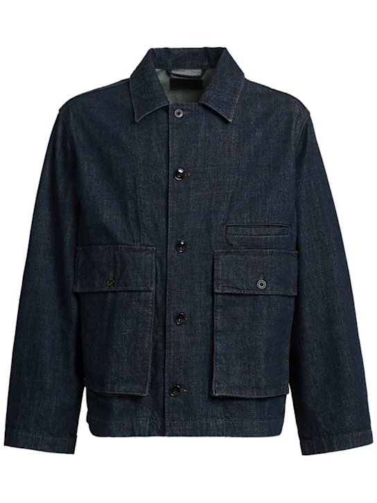 Lemaire: Boxy denim jacket - men_0 | Luisa Via Roma
