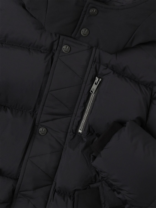 Moose Knuckles: Hooded nylon down parka - kids-girls_1 | Luisa Via Roma