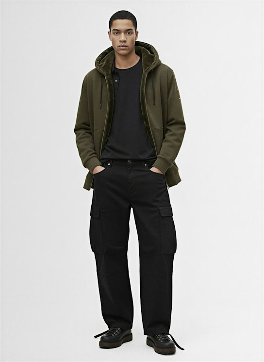 Moose Knuckles: Linden Bunny 스웨터 - Dark Olive - men_1 | Luisa Via Roma