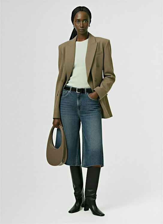 Coperni: Bermuda denim shorts - women_1 | Luisa Via Roma