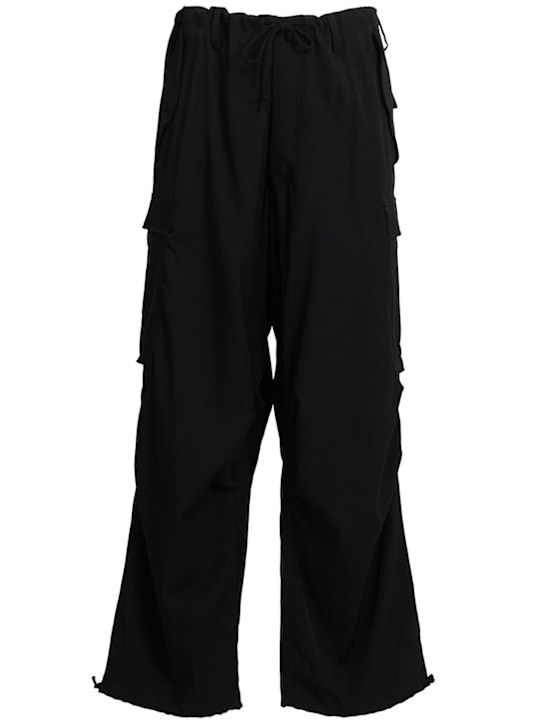 Y'S: Cargo pants - Black - men_0 | Luisa Via Roma
