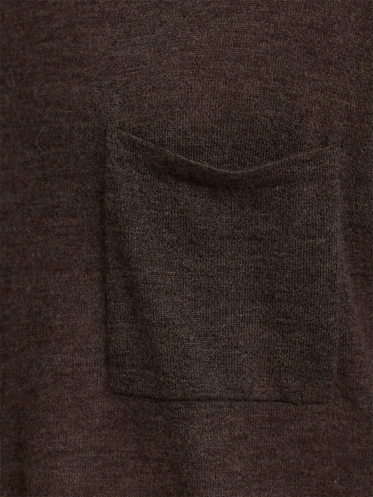 Acne Studios: Fine knit cashmere sweater - Walnut Brown - men_1 | Luisa Via Roma